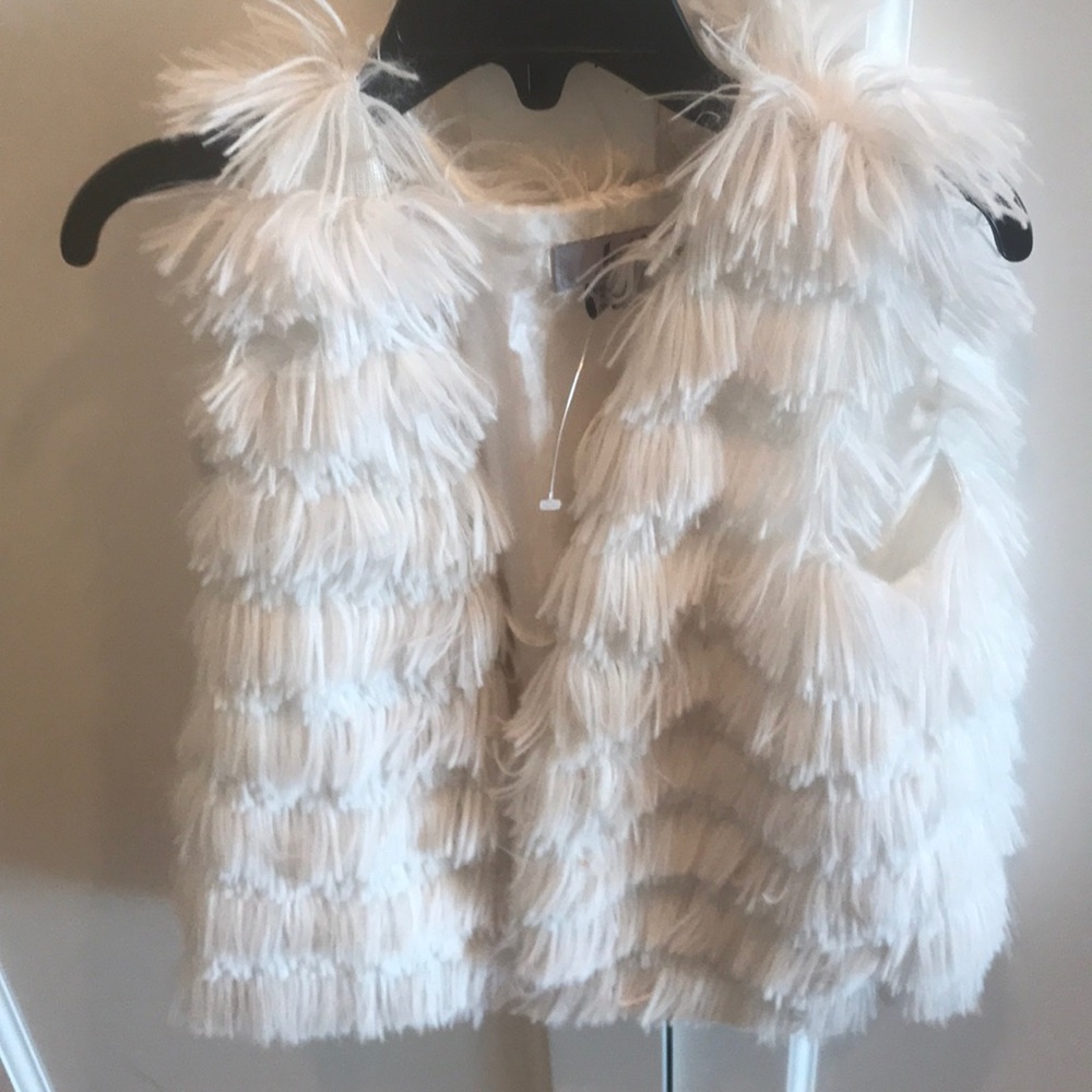 Fuzzy vest girls
